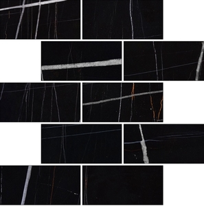 Мозаика K-1004/CR/m13 Marble Trend NERO DORATO 30,7х30,7