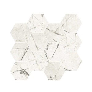 Керамогранитная мозаика Caesar Anima Ever Com. E Magnificent White 28,5x33 Luc