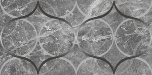 Плитка Декор Crystal Resonanse серый 30х60