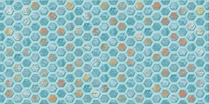 Плитка Декор Анкона D бирюзовая 30х60