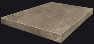 Ступени 620070000964 Портофино Серый Ступень Угловая левая Шлиф 33x45