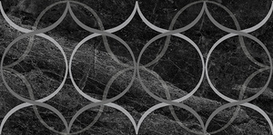 Плитка Декор Crystal Resonanse чёрный 30х60