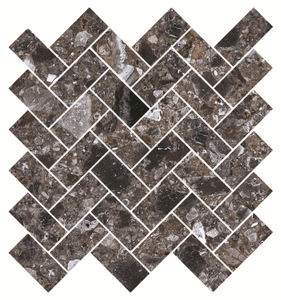 Мозаика K-333/LR/m06 Terrazzo Dark Grey 28.2x30.3