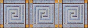Плитка Пальмира Комплект стеклянных вставок (3шт) серый 5,5х5,5