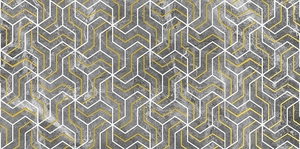 Плитка Декор Crystal Fractal серый 30х60