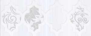 Плитка Бордюр Бухара платина серый 10х25